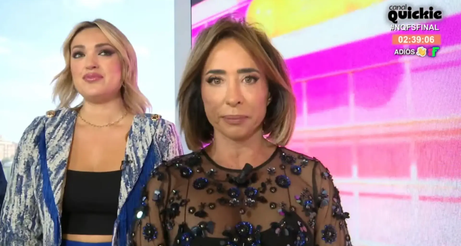 La inesperada ausencia de María Patiño obliga a Marta Riesco a convertirse en presentadora de 'No somos nadie'