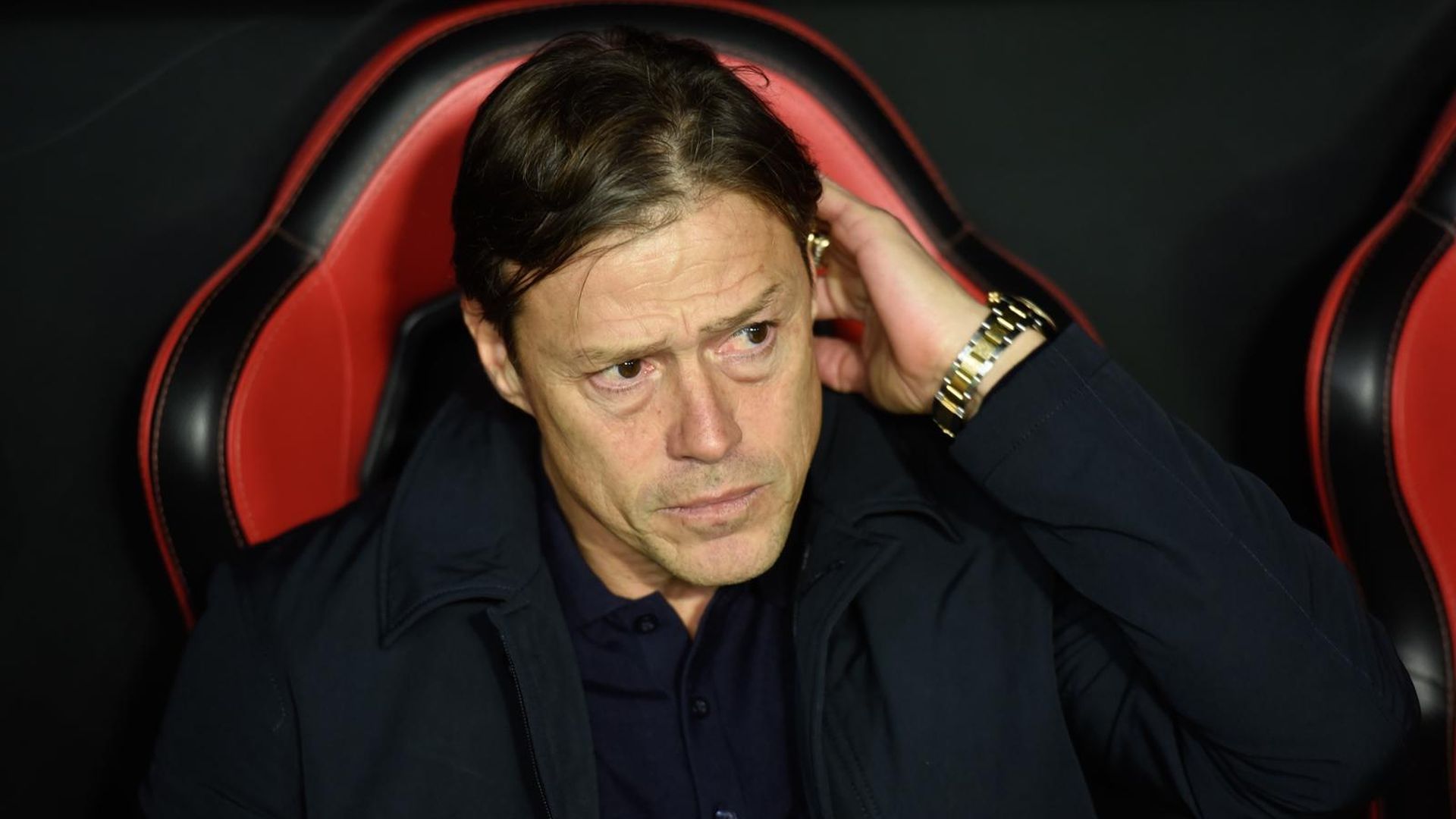 Matías Almeyda, en el Sevilla-Celta