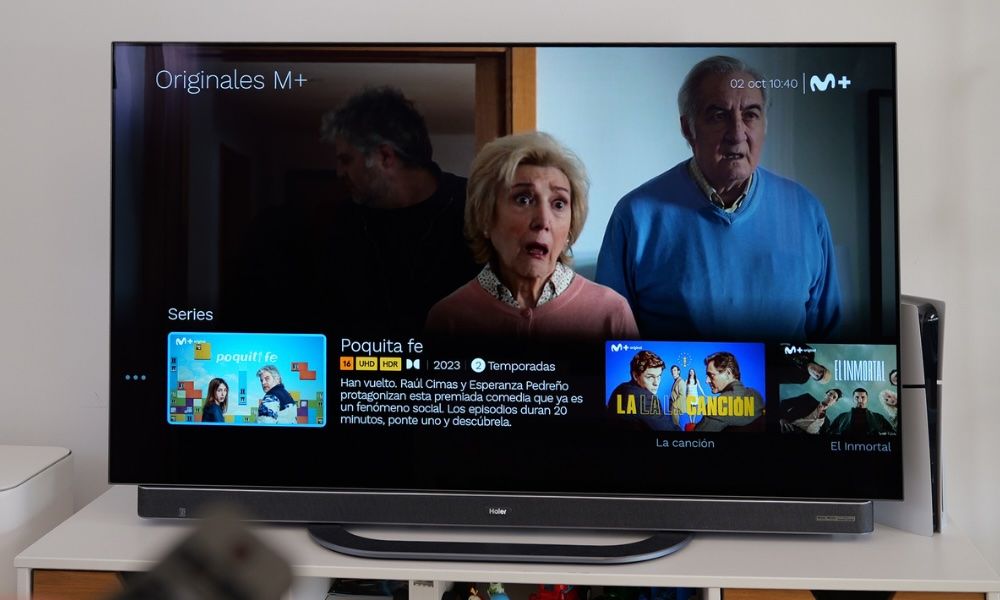 Imagen de una Smart TV de Movistar Plus+