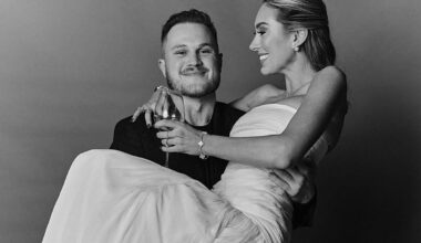 La boda de Zach Bryan y Samantha Leonard en San Sebastián: huida en coche clásico, un toro en la tarta y concierto íntimo cantando a Springsteen