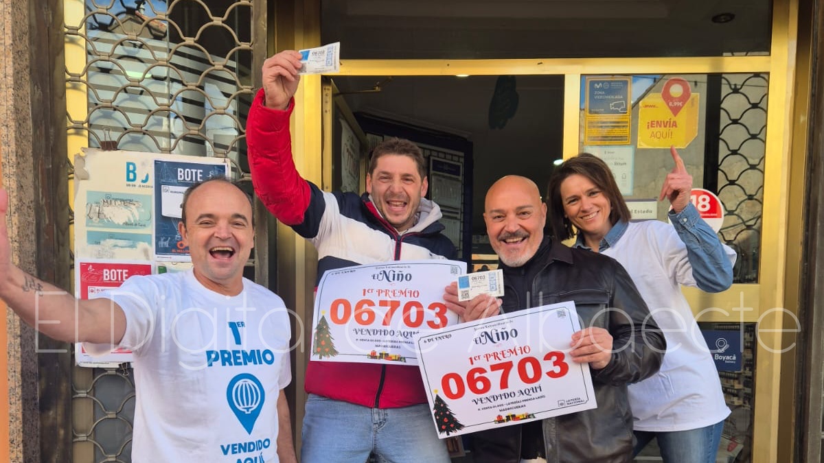 "¡Joder, lo tengo!": le han tocado dos décimos del Primer Premio de 'El Niño' en un pueblo de Albacete