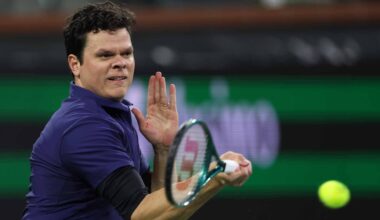 Milos Raonic ganó 383 partidos en el ATP Tour, y conectó 8,445 aces con su brutal saque.