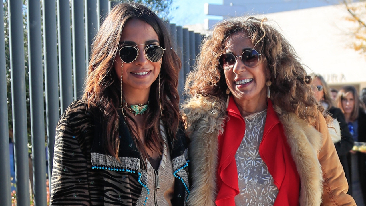 su hija, Lola Orellana, embarazada