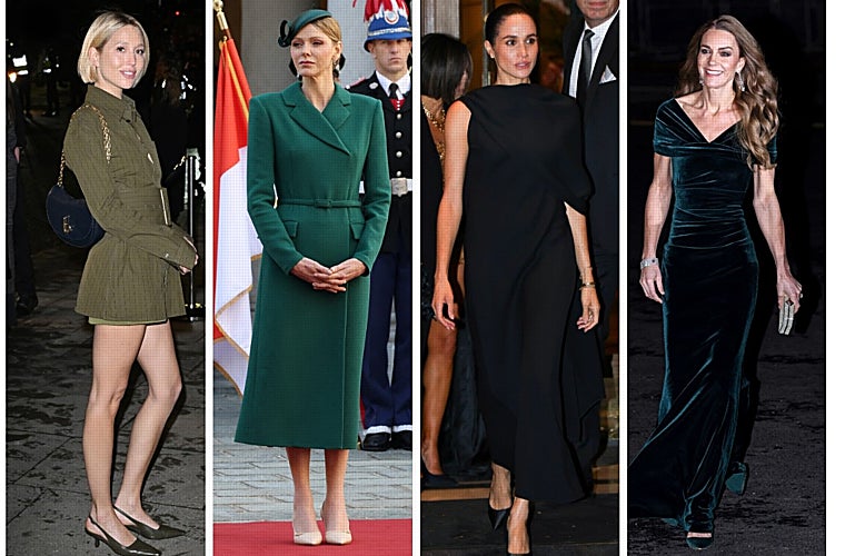 Olimpia de Grecia, Charlene de Mónaco, Meghan Markle y Kate Middleton.