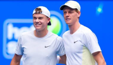 Rune habla de Sinner. Foto: gettyimages