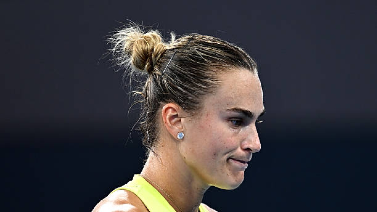 Sabalenka y Kostyuk, tensión en Brisbane. Foto. gettyimages