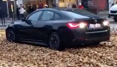 BMW 4-Series Gran Coupe Winds Up Stuck in Potatoes in City Street