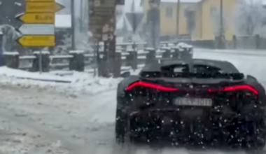 Mate Rimac y el Bugatti Tourbillon salen a disfrutar de la nieve