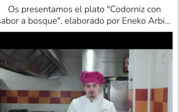 Un alumno de Hostelería, en el concurso Le Cordon Bleu