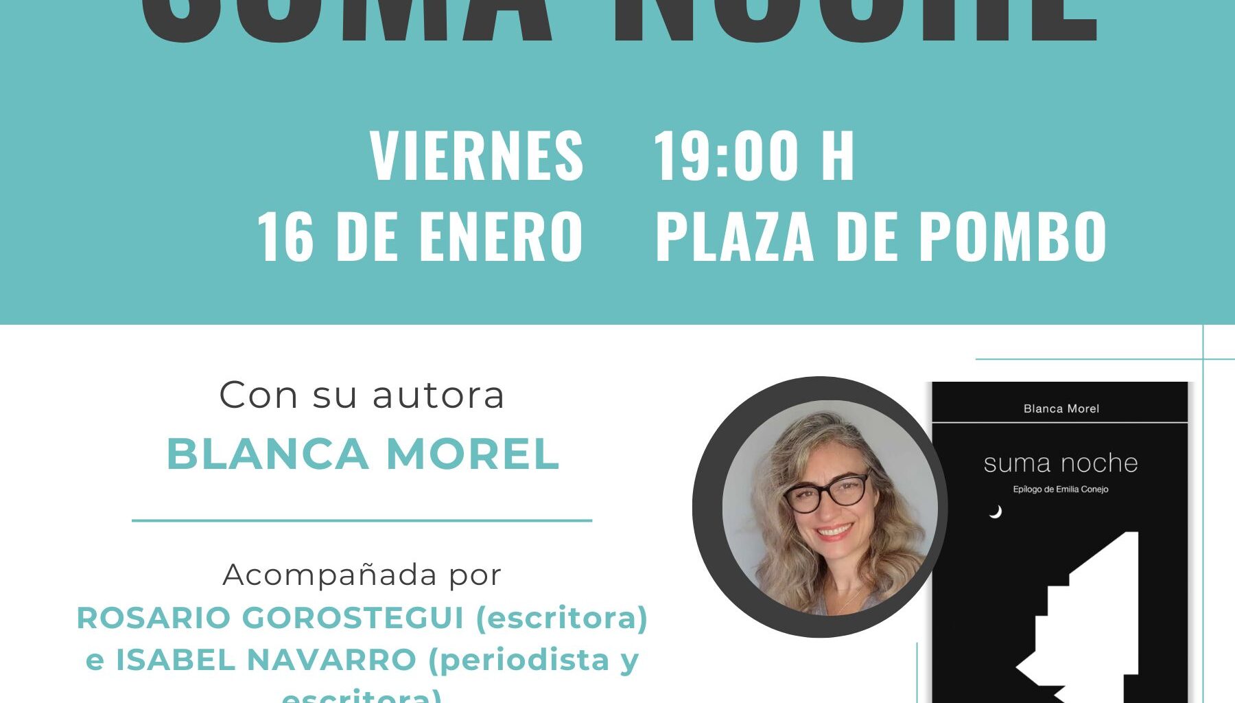 Presentación de "Suma noche", de Blanca Morel