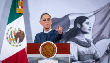 Presidenta de México critica ataque de Trump a Venezuela y dice que desestabiliza al hemisferio