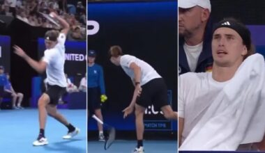 Zverev tiene un problema.