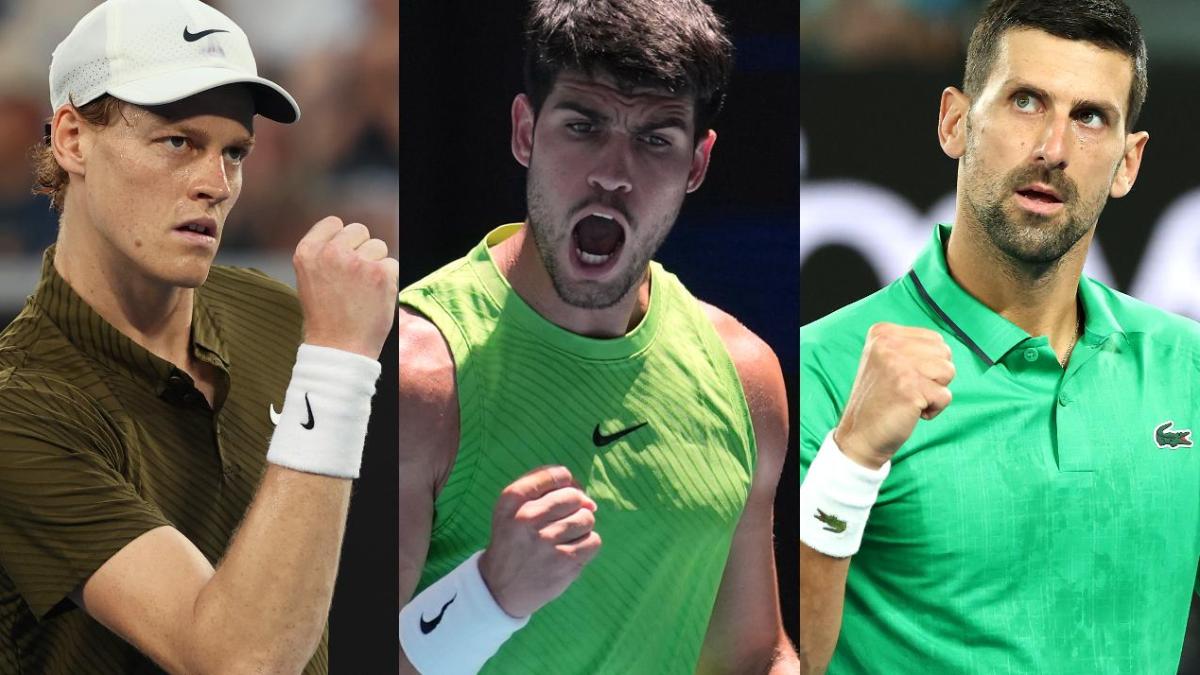 Alcaraz y Sinner, como Djokovic-Nadal y a tiro de Federer-Nadal en el Grand Slam