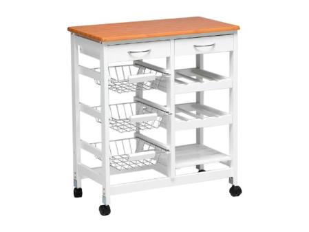 Kit Closet 7040028001 - Carro de cocina completo, madera/blanco, 76 x 37 x 67