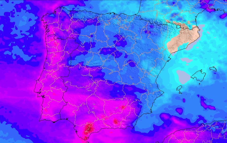 fuertes lluvias y viento en las próximas horas
