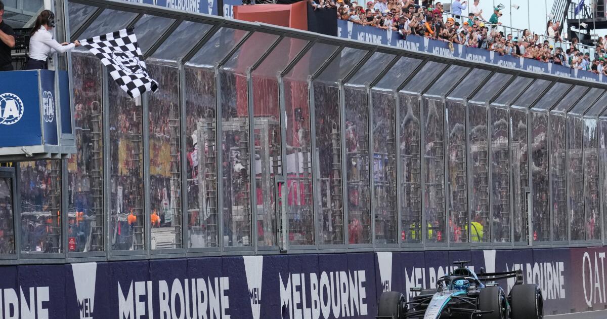 George Russell gana el GP de Australia de F1, donde Mercedes hace el 1-2