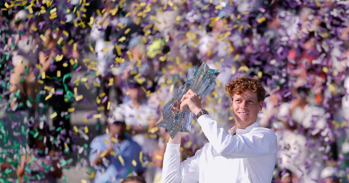 Sinner doblega a Medvedev en la final de Indian Wells y reafirma su dominio en pista dura