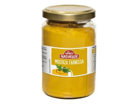 Mostaza francesa de producción ecológica de Natursoy