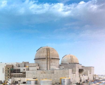 Nuclear de Barakah, en los Emiratos, durante la construcción del año 2017