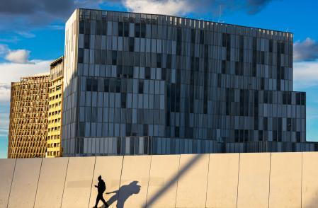 Sombras junto al Campus Diagonal-Besòs.