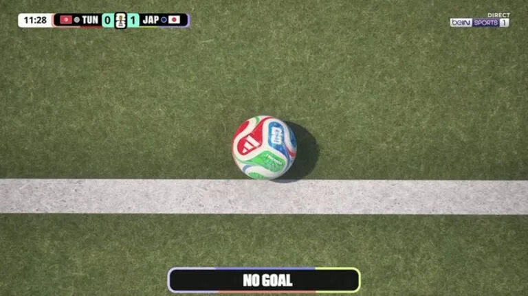 La transmisión del partido mostró lo cerca que estuvo de entrar el segundo gol de Japón