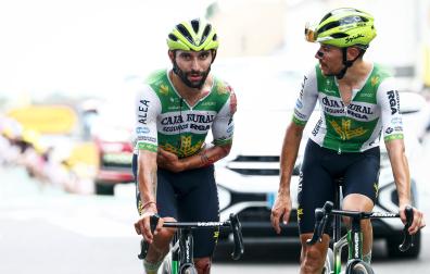 Fernando Gaviria, el día que se fracturó la clavícula en el Tour de Francia.