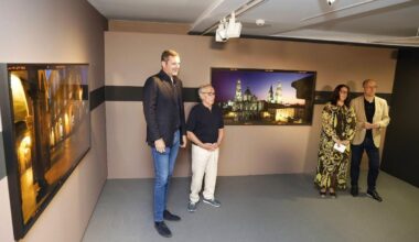 Por la izquierda: López Campos, Martínez, Gigirey y Lorenzo, en la apertura de la muestra 'Modo Manual'.