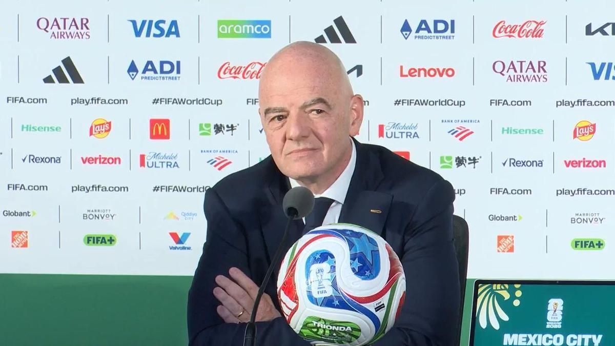 Infantino: "¿España favorita? Bueno, si lo dice Opta..."