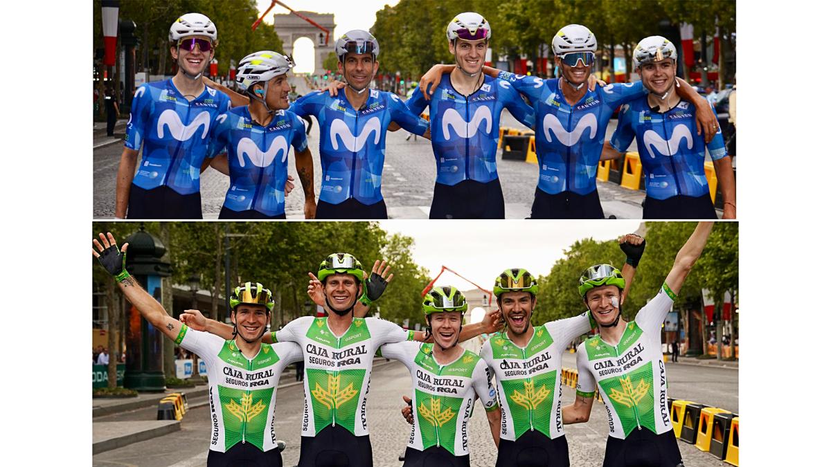 Movistar y Caja Rural-RGA, toneladas de esfuerzo en escapadas y poco premio en el Tour de Francia