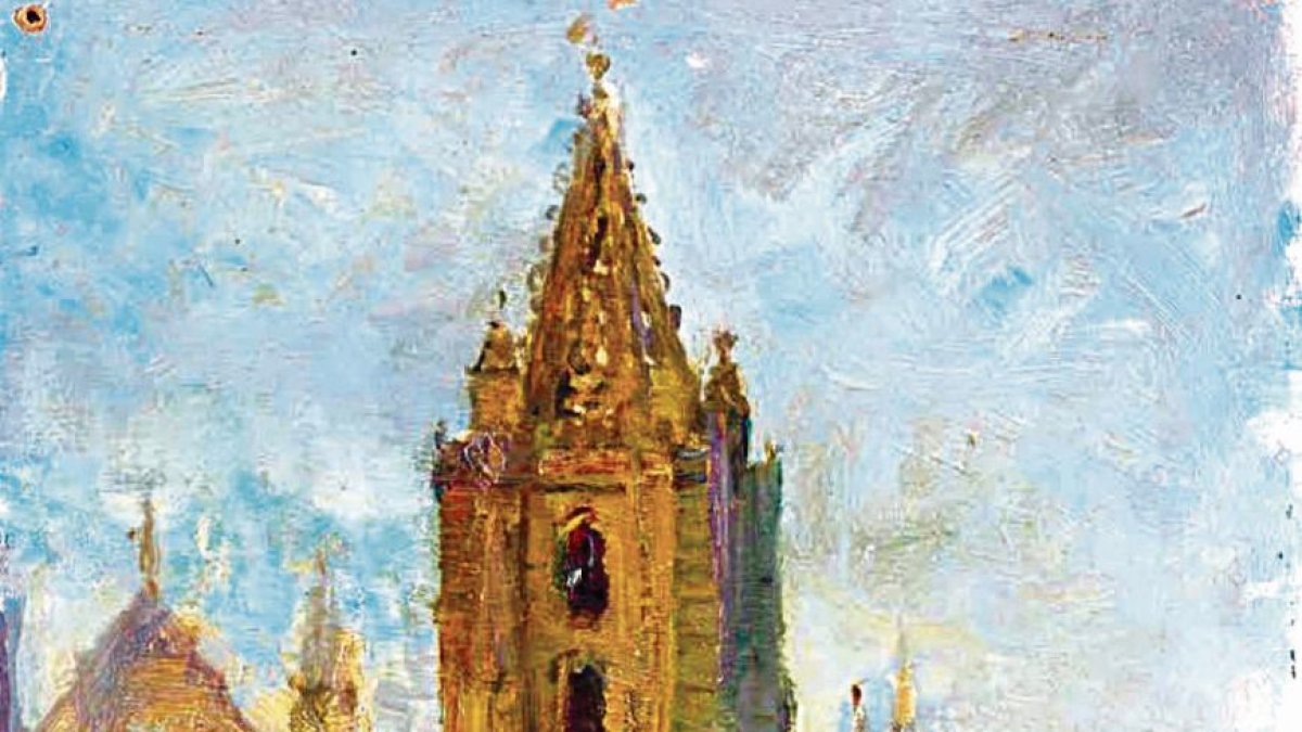 Joaquín Sorolla pintó diversas zonas de la capital leonesa, entre las que se destacan las fiestas populares que se realizaban. dl