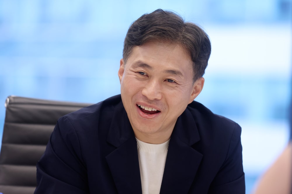 Kwak Noh-Jung, CEO de SK Hynix, durante una entrevista en Nueva York el viernes. Foto: Michael Nagle/Bloomberg