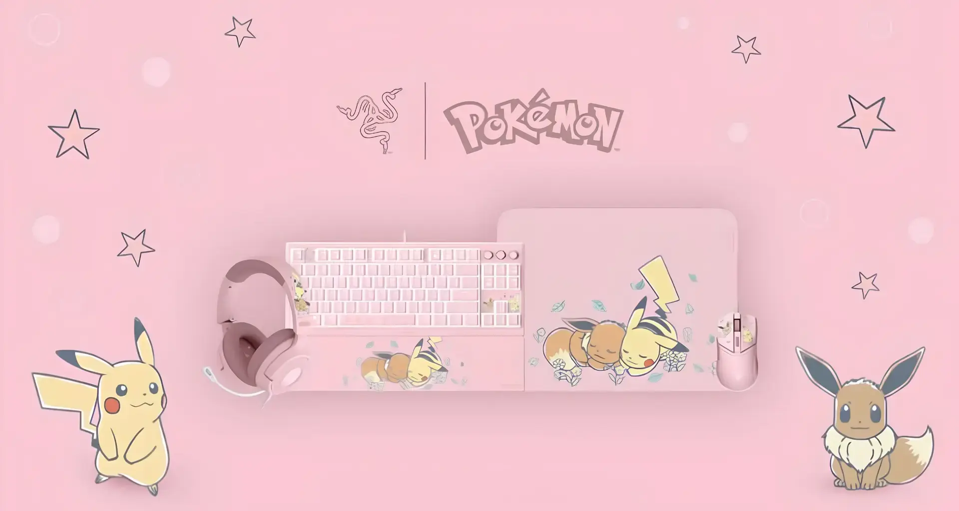 Razer anunció colección inspirada en Pikachu e Eevee