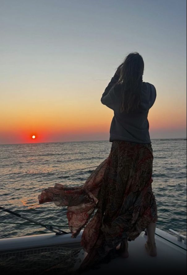 La presentadora, disfrutando de sus vacaciones