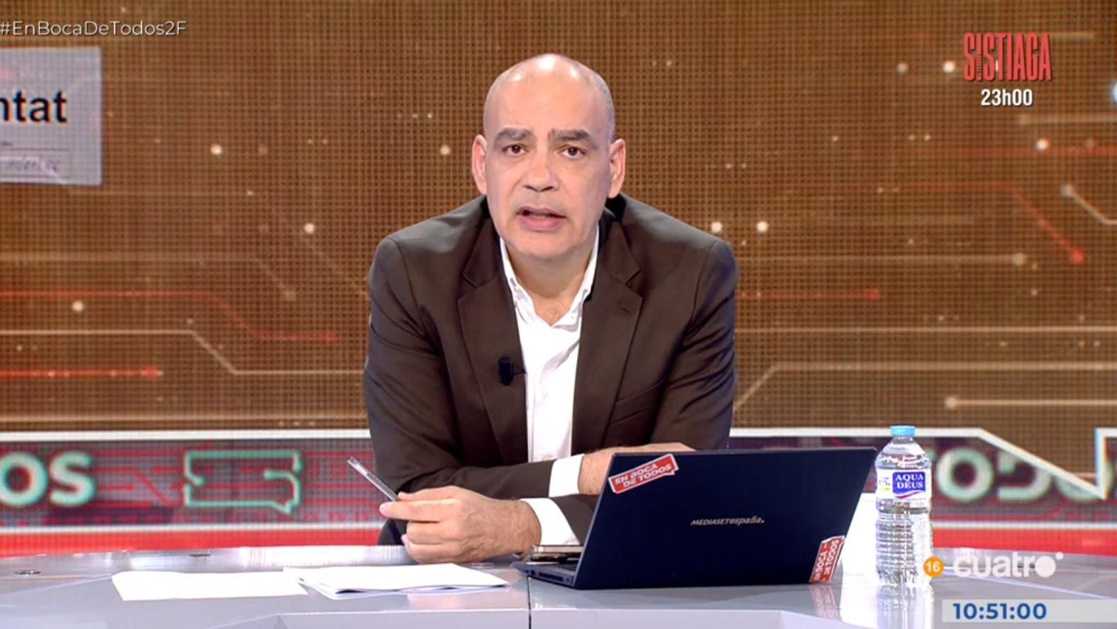 Nacho Abad aclara el despido de Marta Nebot: "No quiero compartir plató con quien siente vergüenza de estar aquí"