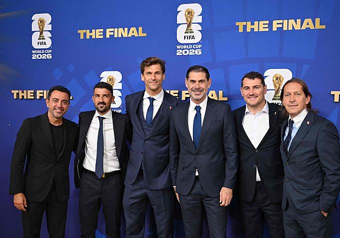 Las leyendas de la selección han viajado también a Nueva York.