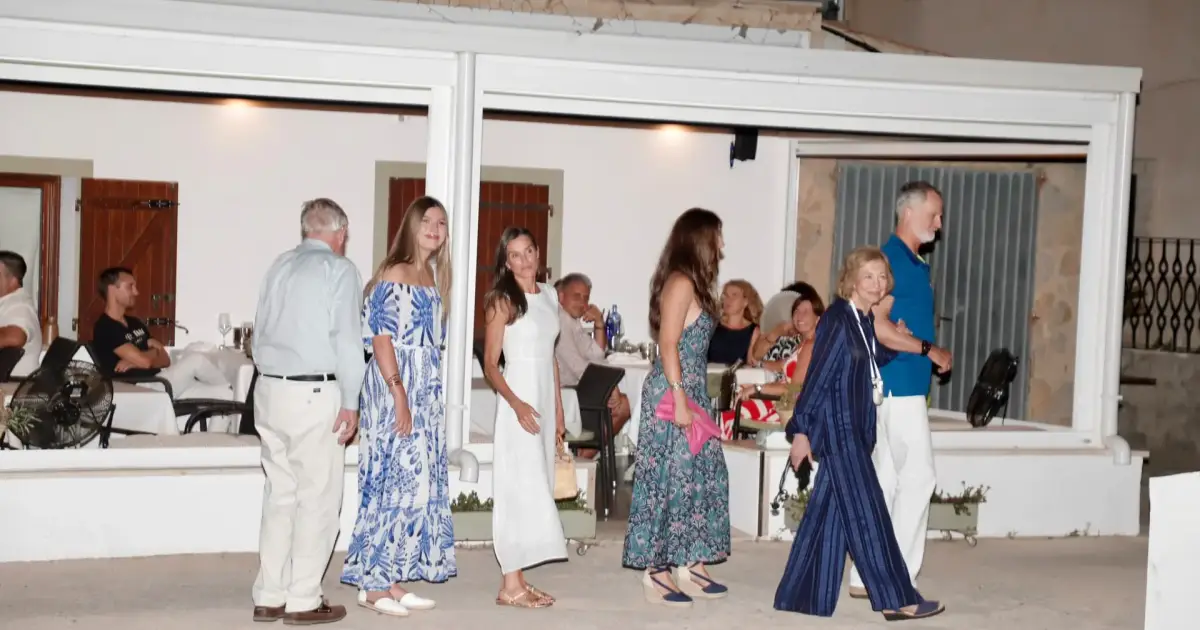 Una cena en familia para los Reyes tras una intensa semana en Mallorca