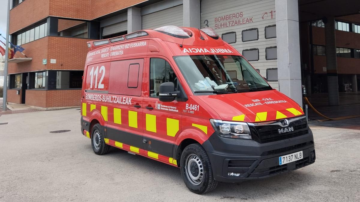 Herido un ciclista de 50 años tras sufrir una caída en Esteribar