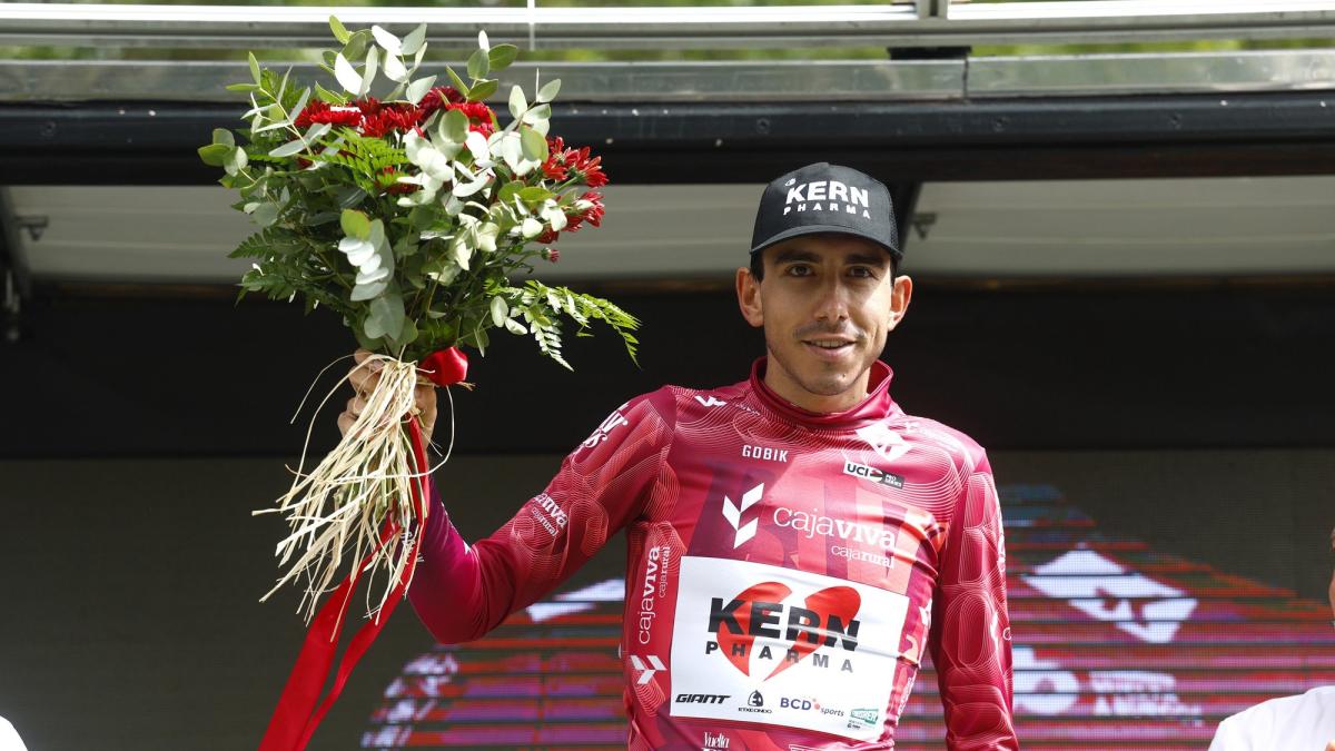 El navarro Diego Uriarte (Kern Pharma) brilla en la montaña de Burgos