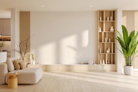 El minimalismo blanco y neutro del estilo moderno se inventó y experimentó un éxito innegable