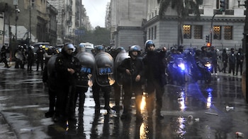 Marcha Congreso - Ley de Tierras - 6 de agosto - Incidentes