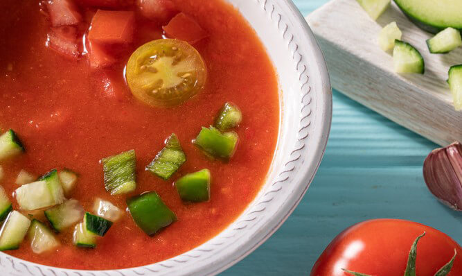 El consumo de gazpacho y salmorejo preparados crece un 15,2% y supera los 85 millones de litros
