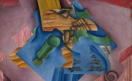 Violín y copa (1913), de Juan Gris