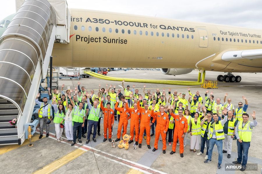 24:24 Stunden Flugzeit | Airbus A350-1000ULR absolviert Rekordflug zwischen Australien und Europa