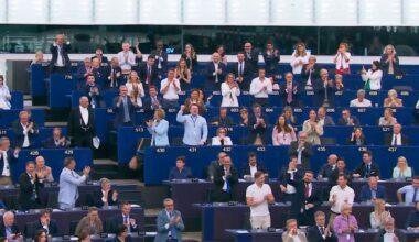 European Parliament approves EU migrant return overhaul amid chaotic chants