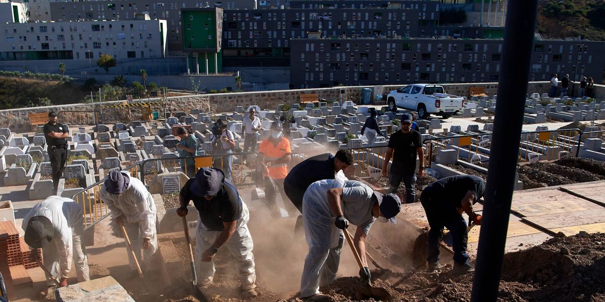 Ceuta begins burials for migrants who died attempting to cross into the Spanish territory