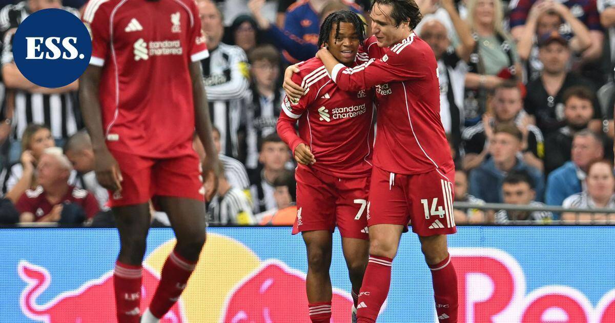 Newcastlen tasoitus säikäytti Liverpoolin – voittomaalin iski Liverpoolin 16-vuotias Rio Ngumoha | Urheilu