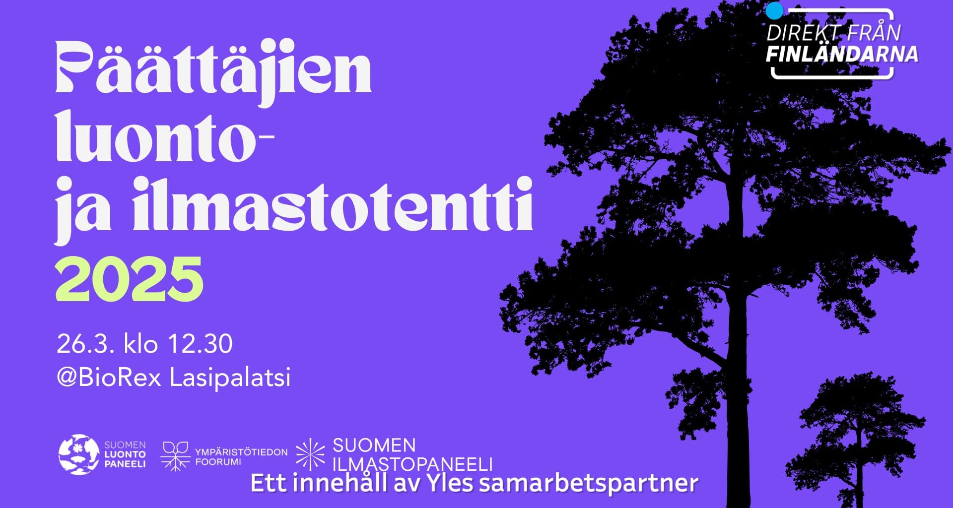 Päättäjien luonto- ja ilmastotentti 2025 | Direkt från finländarna