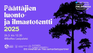 Päättäjien luonto- ja ilmastotentti 2025 | Direkt från finländarna