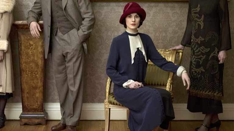 Michelle Dockery som Lady Mary Crawley i tv-serien Downton Abbey.