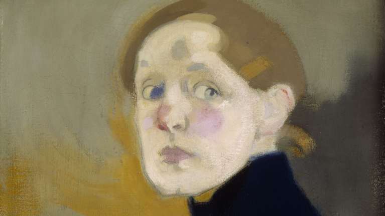 Helene Schjerfbeckin omakuva.